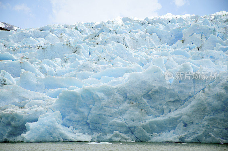 Torres del Paine的灰色冰川